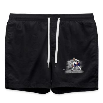 hockey - Short de bain - noir - Devant - AI Model Male 185 light (185cm)
