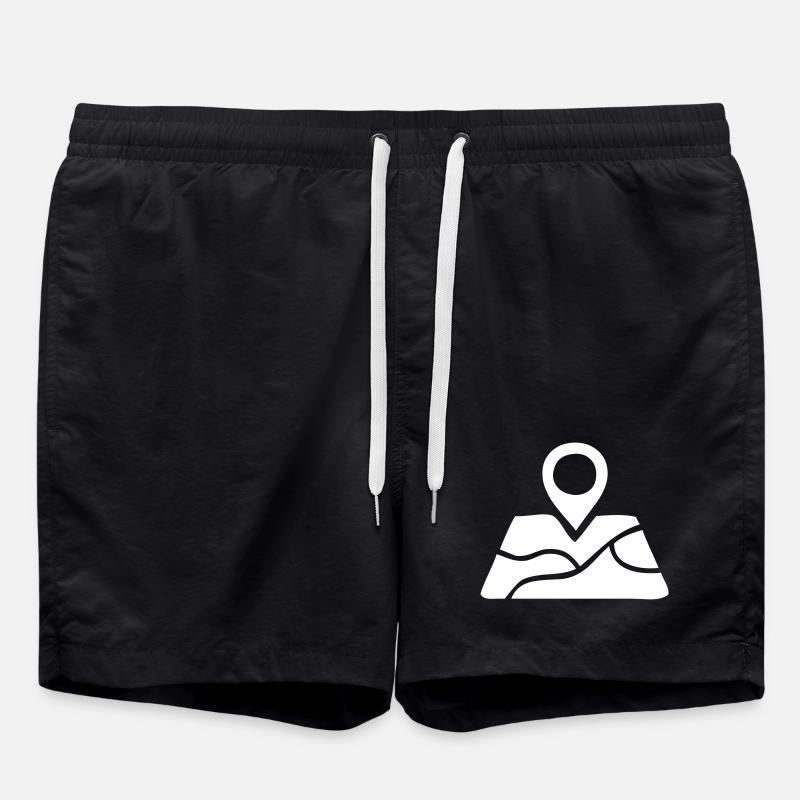Location on a map - Swim Trunks - black