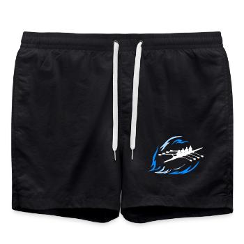 Rowing - Double 4 - Swim Trunks - black - Front - AI Model Male 185 light (185cm)
