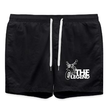 Simson S51 Enduro The legend knows - Swim Trunks - black - Front - AI Model Male 185 light (185cm)