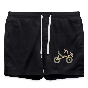 Vélo couché - Short de bain - noir - Devant - AI Model Male 185 light (185cm)