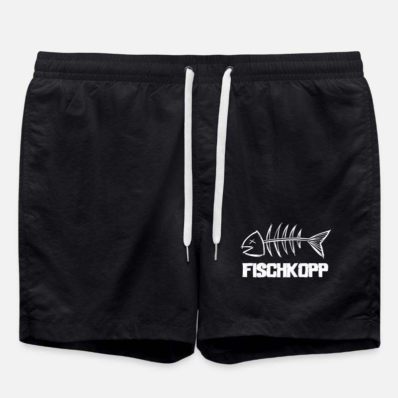 Fischkopp - Badeshorts - Schwarz