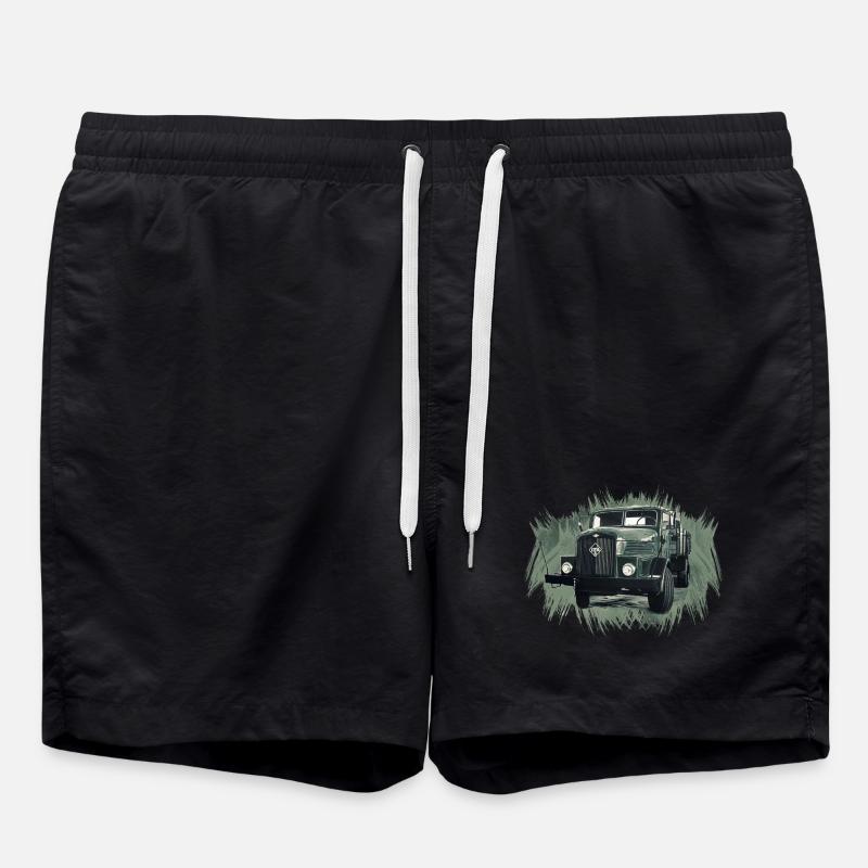 Flatbed truck IFA H6 - Swim Trunks - black