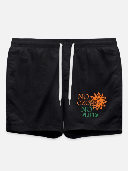 No ozone No life - Swim Trunks - black