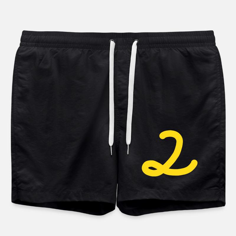 2 Number two number - Swim Trunks - black