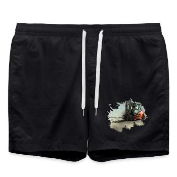 Forklift - Swim Trunks - black - Front - AI Model Male 185 light (185cm)