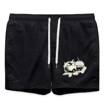 Camion à plateau BARKAS B1000 - Short de bain - noir - Devant - AI Model Male 185 light (185cm)