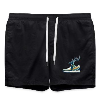 Forest Run Running Deer Sneaker Running Shoe Deer - Short de bain - noir - Devant - AI Model Male 185 light (185cm)