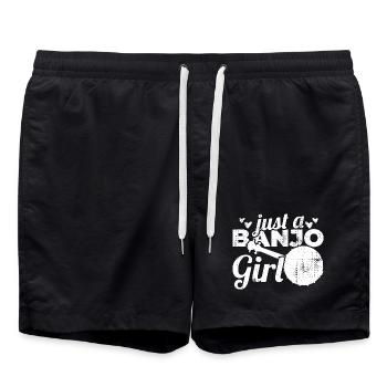 Juste une fille de banjo - Short de bain - noir - Devant - AI Model Male 185 light (185cm)