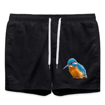 Martin-pêcheur Martin-pêcheur Alcedo Atthis Nature d’oiseau - Short de bain - noir - Devant - AI Model Male 185 light (185cm)