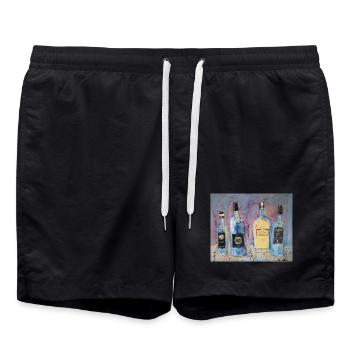 4amis - Short de bain - noir - Devant - AI Model Male 185 light (185cm)