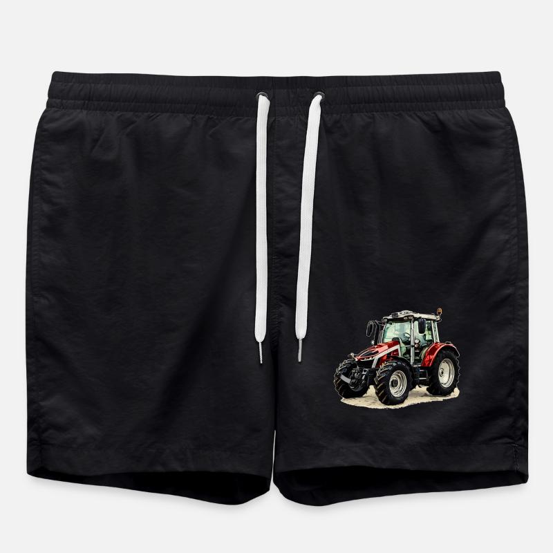 Traktor - Badeshorts - Schwarz