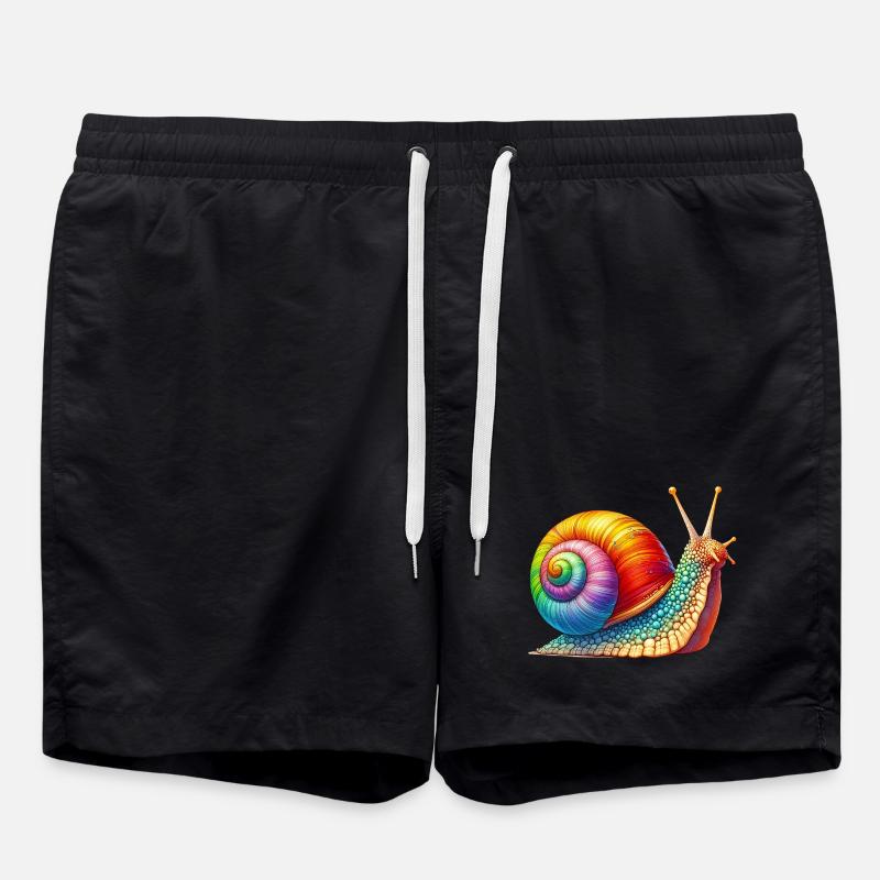 Snail - Swim Trunks - black