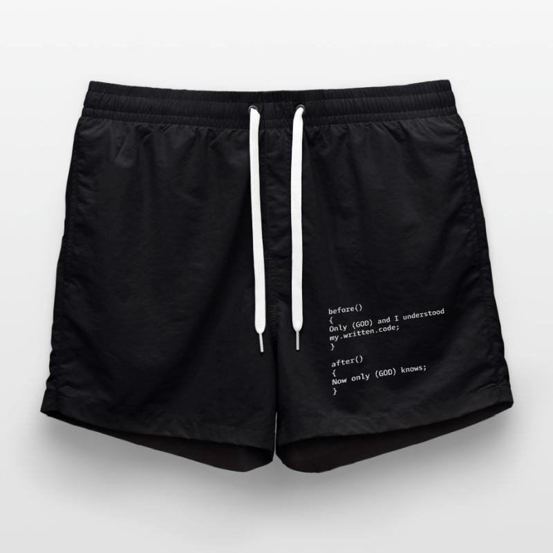 Programmierer Witz Badeshorts