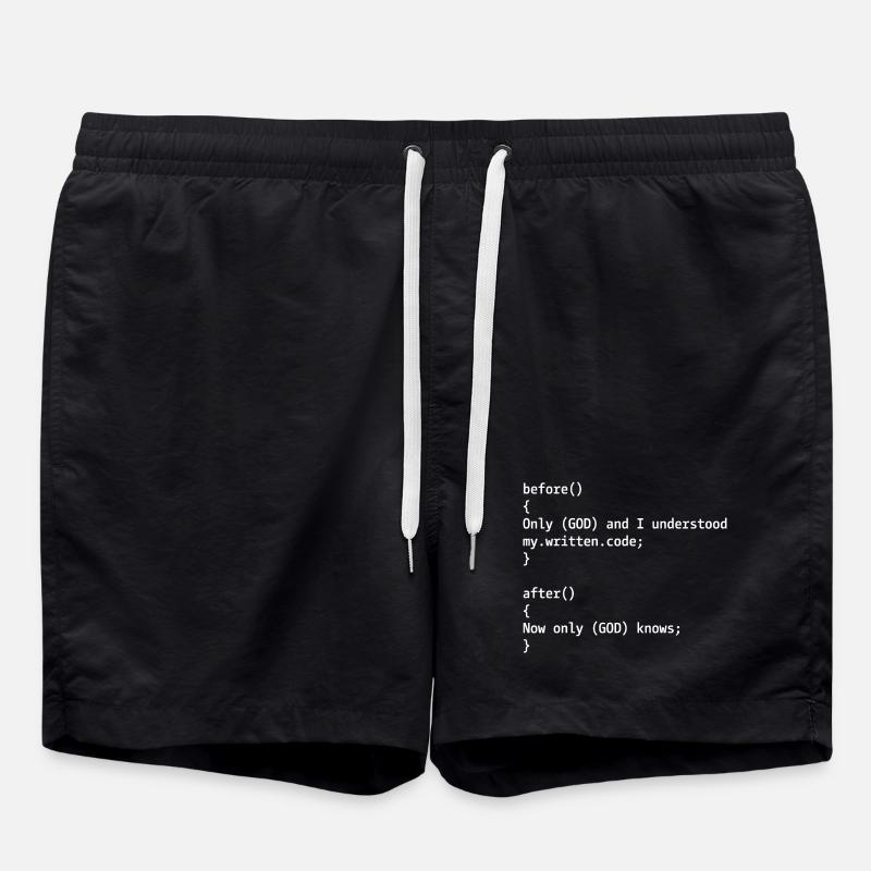 Programmierer Witz - Badeshorts - Schwarz