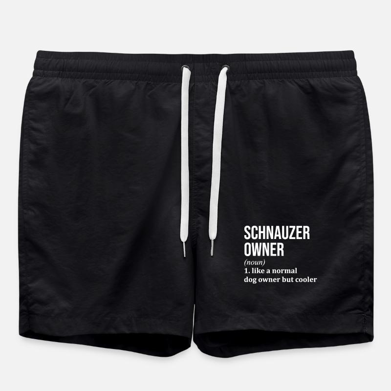 Schnauzer - Swim Trunks - black
