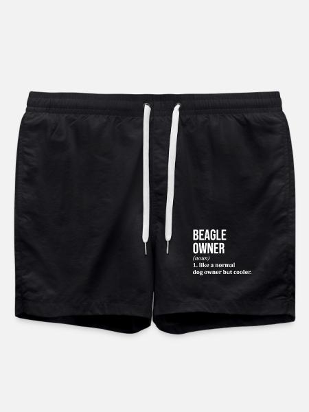 Beagle Beagle Beagle - Swim Trunks - black