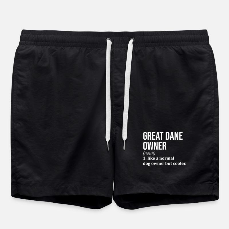 Deutsche Dogge - Badeshorts - Schwarz