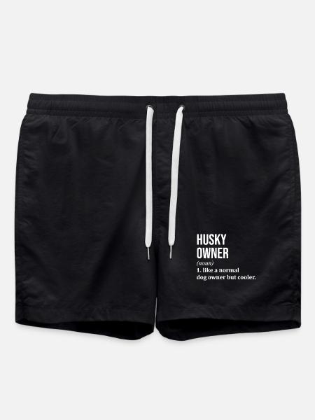 Schlittenhund - Badeshorts - Schwarz
