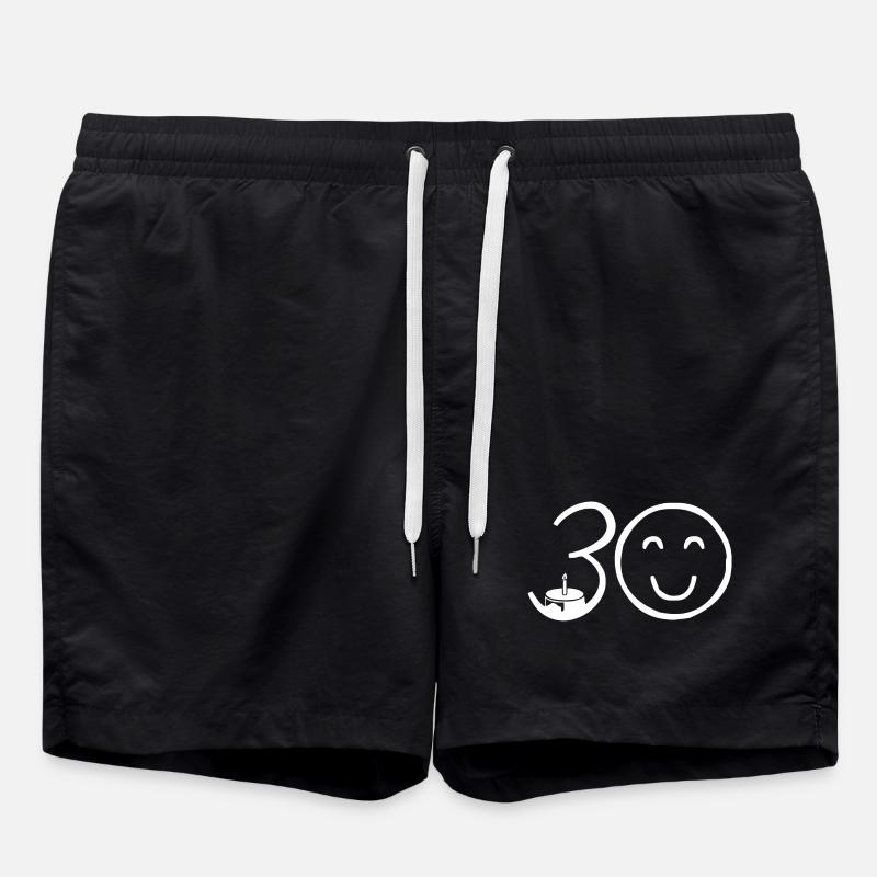 30th Birthday - Swim Trunks - black