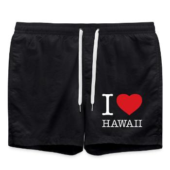 J’ADORE HAWAÏ - Short de bain - noir - Devant - AI Model Male 185 light (185cm)