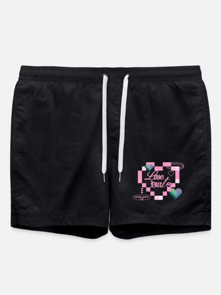 Love hurts - Swim Trunks - black