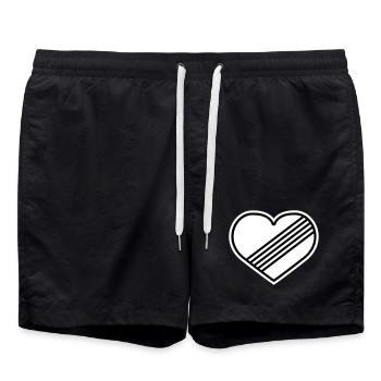 Cœur à plein régime contre la limite de vitesse - Short de bain - noir - Devant - AI Model Male 185 light (185cm)
