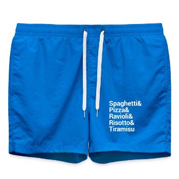 Conception de typographie culinaire italienne - Short de bain - cobalt blue - Devant