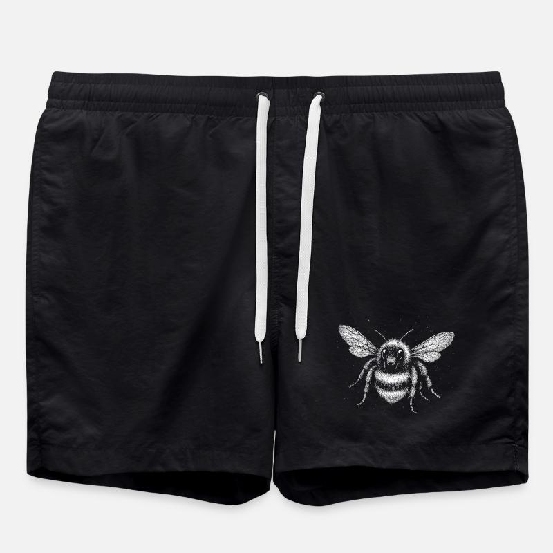 A bumblebee - Swim Trunks - black