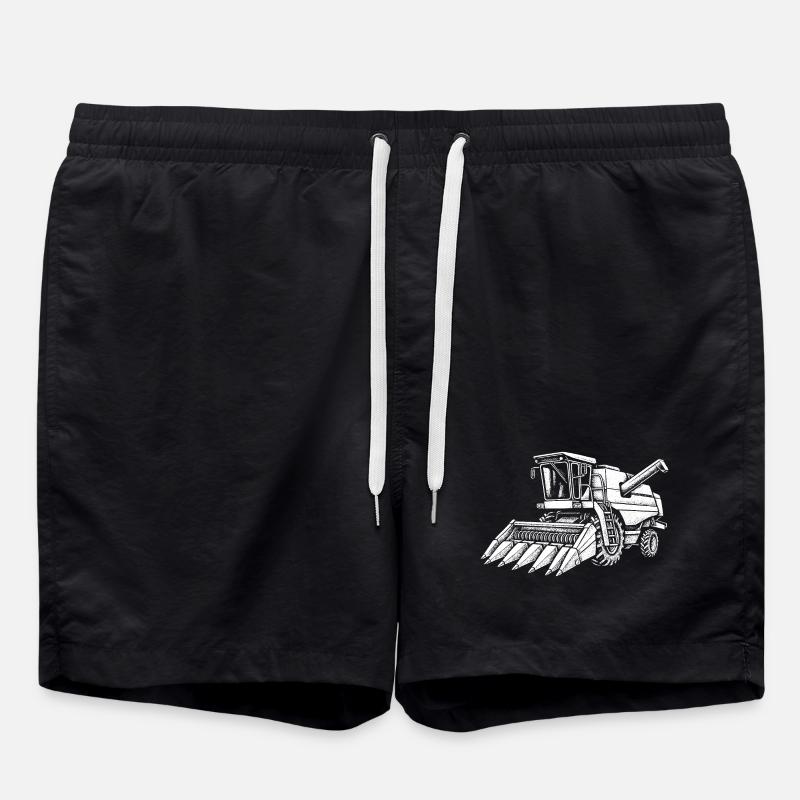 Maiserntemaschine - Badeshorts - Schwarz