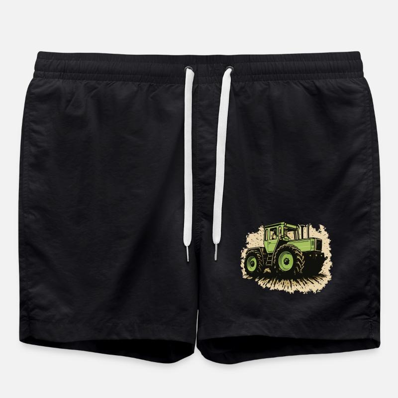 Traktor - Badeshorts - Schwarz