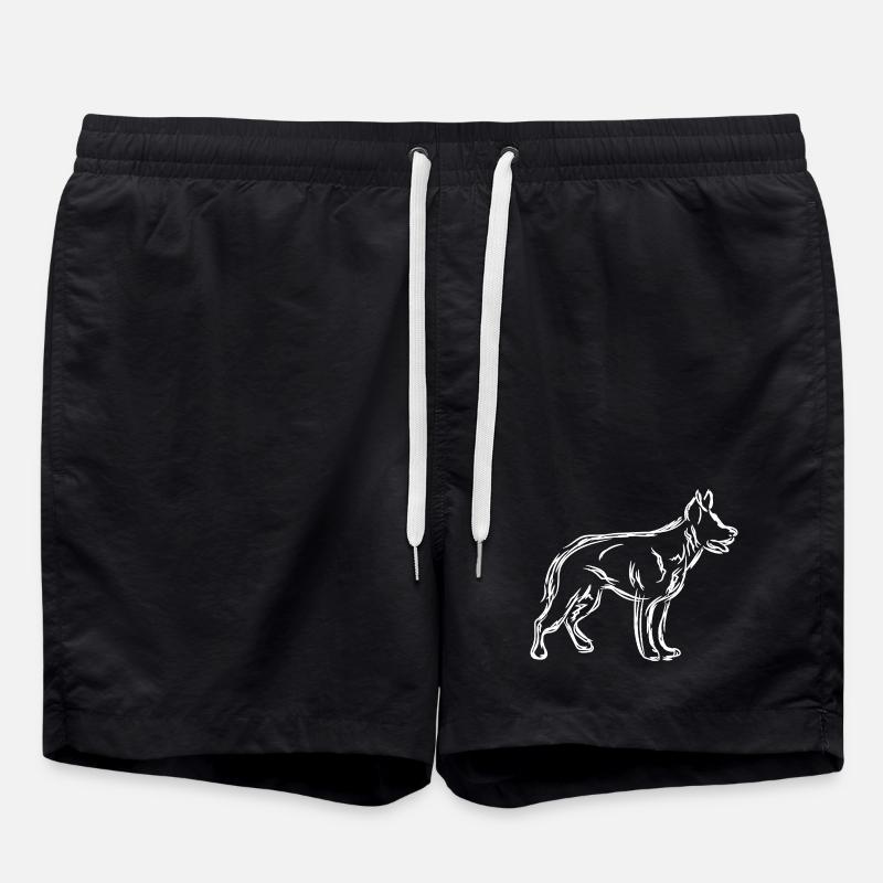 Chien de berger - Short de bain - noir