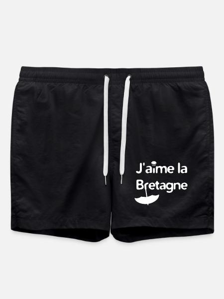 I love Brittany - Swim Trunks - black