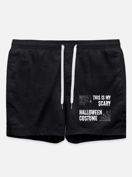Scary Halloween Costume - Swim Trunks - black