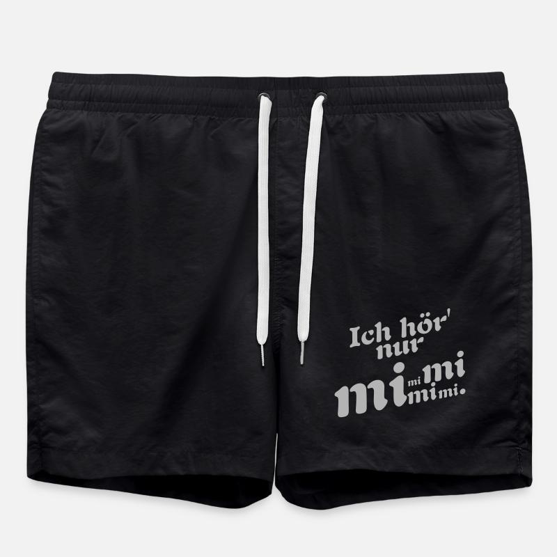I only hear Mimimi ! - Swim Trunks - black