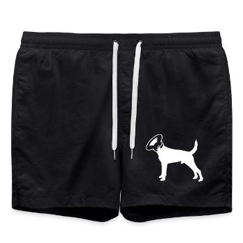 SOUS-WOOF WOOF - Short de bain - noir - Devant - AI Model Male 185 light (185cm)
