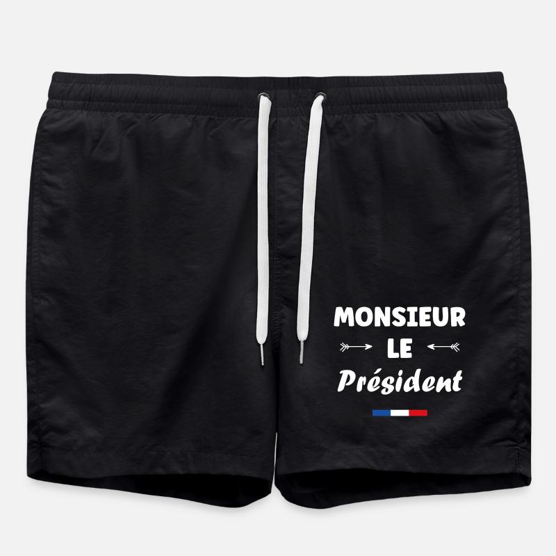 president - Swim Trunks - black