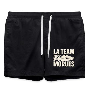 La Team Des Morues - Short de bain - noir - Devant - AI Model Male 185 light (185cm)