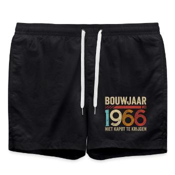 Bouwjaar mei 1966 niet kapot te krijgen - Swim Trunks - black - Front - AI Model Male 185 light (185cm)