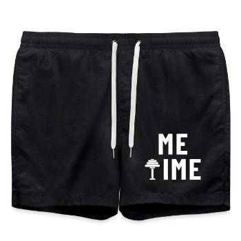 Me Time Dumbbell Gym - Swim Trunks - black - Front - AI Model Male 185 light (185cm)