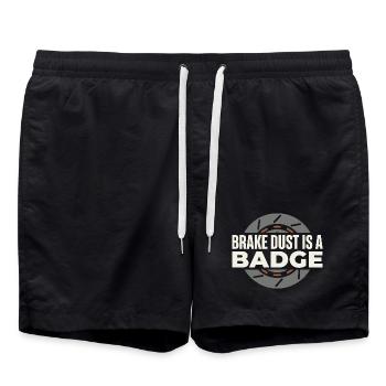 Track Day Brake Dust Hpde Track Car Autocross - Swim Trunks - black - Front - AI Model Male 185 light (185cm)