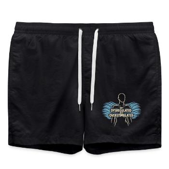 Somatic Healing Somatic Therapy - Swim Trunks - black - Front - AI Model Male 185 light (185cm)