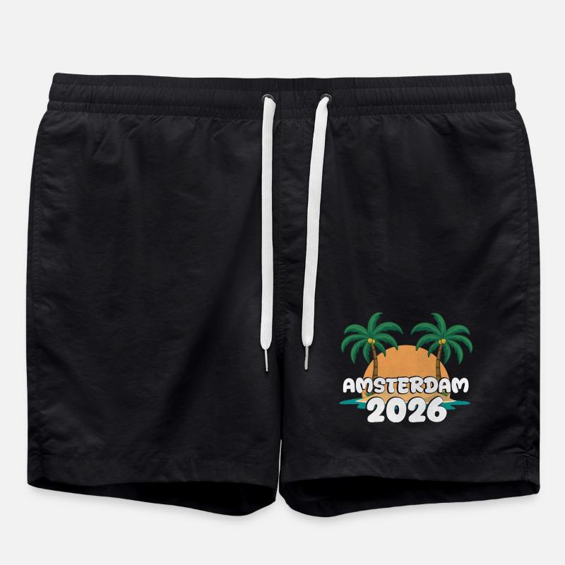 Amsterdam 2026 - Swim Trunks - black
