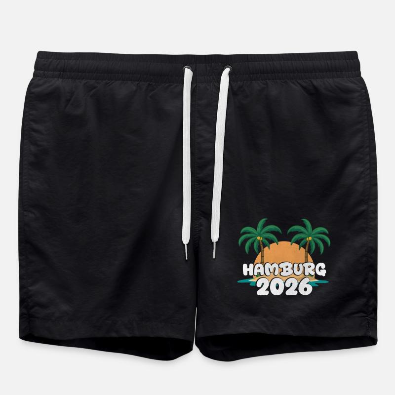 Hambourg 2026 - Short de bain - noir