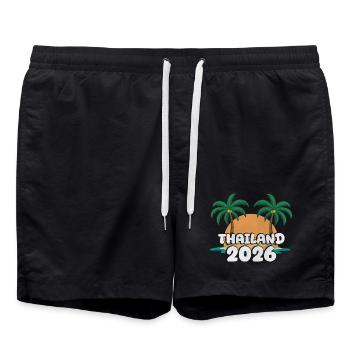 Thaïlande 2026 - Short de bain - noir - Devant - AI Model Male 185 light (185cm)