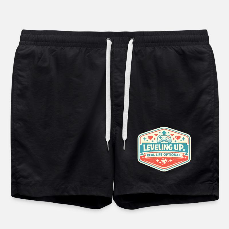 Level Up - Swim Trunks - black