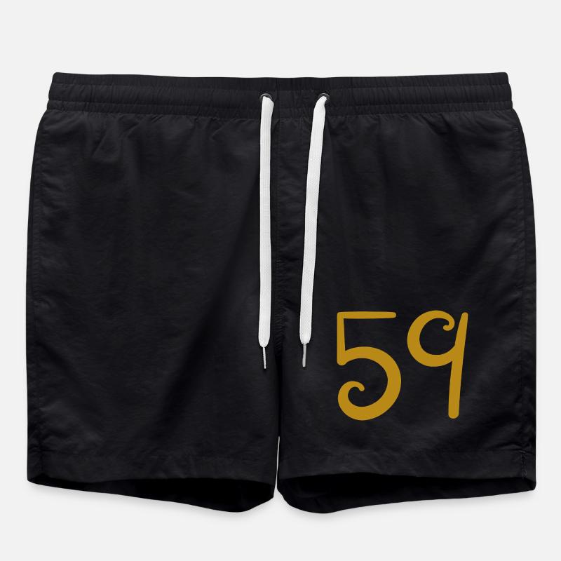 59 - Badeshorts - Schwarz