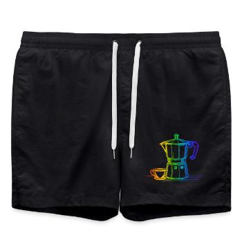 Bialetti Rainbow - Short de bain - noir - Devant - AI Model Male 185 light (185cm)