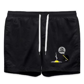 egg vader - Badeshorts - Schwarz - Vorne - AI Model Male 185 light (185cm)