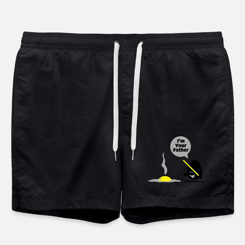 egg vader - Badeshorts - Schwarz